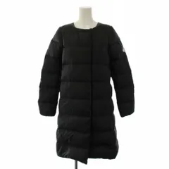 ピレネックス Pyrenex MALADETA2 ダウンコート ロング ノーカラー ナイロン 36 黒 W24PJ1 /BMのサムネイル