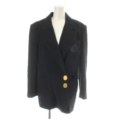 クリスチャンディオール Christian Dior ジャケット ブレザー 上着 M 紺 ネイビー ダブルブレスト 長そで エンブレム KB3ON3220 /AP ■GY18のサムネイル