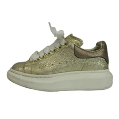 アレキサンダーマックイーン ALEXANDER MCQUEEN オーバーサイズ スニーカー 厚底 レザー ローカット 35.5 22.5cm ゴールド色 /XZ ■GY19のサムネイル