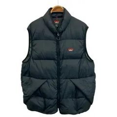 ナンガ NANGA ライトウェイト プレイランド ダウンベスト LIGHT WEIGHT PLAYLAND DOWN VEST アウター ナイロン ハイネック ジップアップ ロゴ XL 黒 ブラック N2530-0A501A /XZ ■GY12のサムネイル