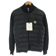 モンクレール MONCLER CARDIGAN カーディガン ダウンジャケット コットンニット切替 パデッド ジップアップ M 黒 ブラック L10919B00020 /MW ■GY40のサムネイル