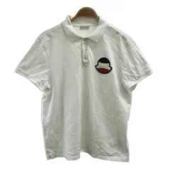 モンクレール MONCLER MAGLIA POLO MANICA CORTA ポロシャツ 半袖 ロゴ ワッペン L 白 ホワイト F10918A70400 84556 /XZ ■GY18のサムネイル
