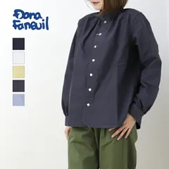 [20%OFF] ダナファヌル Dana Faneuil オックスワンピースカラーシャツ D-6322114/D-6323122 日本製 長袖 無地 ちび衿 レディース 2026春夏 [返品・交換不可]のサムネイル