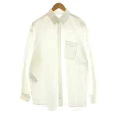 メゾンマルジェラ 4 Maison Margiela 4 21SS ドレープボタンダウンシャツ 長袖 36 白 ホワイト S51DL0352 /KUのサムネイル