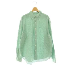 シンゾーン Shinzone STRIPE DADDY SHIRTS シャツ ブラウス ボタンダウン オーバーサイズ RS 緑 グリーン 白 ホワイト /CX ■OSのサムネイル