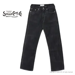 [30%OFF] シュガーケーン SUGAR CANE ピグメントダイ コーデュロイ5Pパンツ SC42483 メンズ 日本製 ブラックのサムネイル