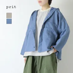 [40%OFF] プリット prit ラミーバイオクロスフーディーシャツブルゾン P81618 日本製 羽織 フード 長袖 麻 レディース 2026春夏 [返品・交換不可]のサムネイル