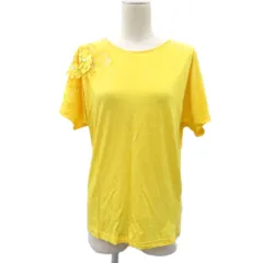 バリー BALLY Tシャツ カットソー XS 黄色 イエロー 花モチーフ 半袖 ラウンドネック /YS22 ■GY99のサムネイル