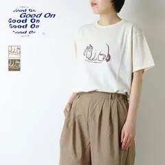 [35%OFF] グッドオン Good On 半袖プリントクルーネックTシャツ Daily With Cat OLSS1334P 日本製 イラスト 猫 レディース 2026春夏 [返品・交換不可] [メール便可]のサムネイル