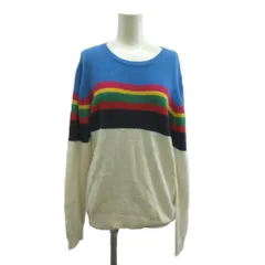 ユニフォームエクスペリメント uniform experiment ニット セーター カットソー 麻 リネン 2 白 ホワイト ボーダー柄 クルーネック 長袖 /MD ■GY99のサムネイル