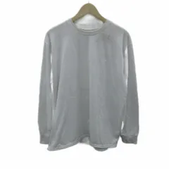 ノースフェイス パープルレーベル THE NORTH FACE PURPLE LABEL Tシャツ カットソー L 白 ホワイト 無地 ラウンドネック 長袖 /YS42 ■GY99のサムネイル