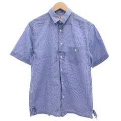 バラクータ BARACUTA コットンシャツ 40 青 ブルー 半袖 胸ポケット レギュラーカラー /SD ■GY50のサムネイル