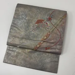 名古屋帯 刺繍 かんざし 引箔 上品な加工 九寸 正絹 着物 MA-4245のサムネイル