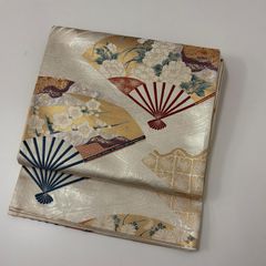A4425 ○高級 正絹 唐織 両面六通 リバーシブル 袋帯 - メルカリ