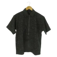 ジョセフ JOSEPH 23SS スムーススラブストレッチ CPOシャツ 半袖ジャケット ダブルジップ ミックスカラー 46 S 黒 ブラック JRJHSM0404 /AO24 ■GY44のサムネイル