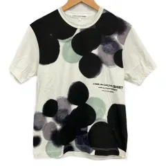 COMMEdesGARCONS SHIRT(コムデギャルソンシャツ) 半袖Tシャツ サイズS レディース美品  - 白×黒×ライトグリーン クルーネックのサムネイル