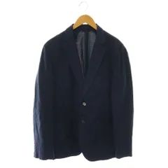 ハケット HACKETT ロンドン テーラードジャケット ブレザー 背抜き サイドベンツ リネン 2B 40R/50R 紺 ネイビー /HS ■GY11のサムネイル