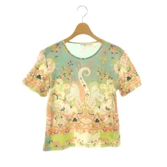 エトロ ETRO Tシャツ 半袖 クルーネック 総柄 44 水色 ピンク /HS ■GY18のサムネイル