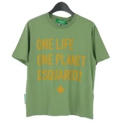ディースクエアード DSQUARED2 One Life Ranny ロゴ プリント Tシャツ 半袖 XS 緑 グリーン S73GC0266のサムネイル