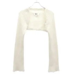 MM6 Maison Margiela  エムエムシックス メゾン マルジェラ 23SS クロップドリブカーディガン S62HA0079 S18255 ホワイト Sのサムネイル