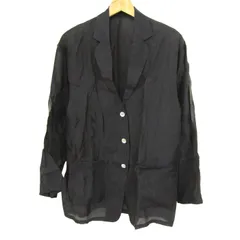 ジーナシス テーラードジャケット オーガンジーシアーシャツジャケット アウター レディース Fサイズ ブラック JEANASiS 【中古】のサムネイル