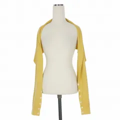 メゾンマルジェラ 4 Maison Margiela 4 05AW シルク混 カーディガン セーター 長袖 イエロー 黄 00583/05/02/0072 国内正規のサムネイル