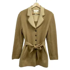 ESCADA(エスカーダ) コート サイズ36 M レディース美品  - ブラウン×ベージュ 長袖/ニット/春/秋のサムネイル