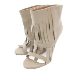 メゾンマルジェラ Maison Margiela スエード フリンジ ブーツ ハイヒール レザー 36 ベージュ /FF ■GY19のサムネイル