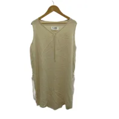エムエムシックス メゾンマルジェラ MM6 Maison Margiela ここのえ期 本人期 オールインワン ノースリーブ トップス 38 ピンクベージュ Vネック 無地 /SH ■GY69のサムネイル