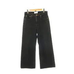 トゥ エ モン トレゾア Tu es mon TRESOR ワイドデニムパンツ ジーンズ 27 ブラック /ES ■GY62のサムネイル