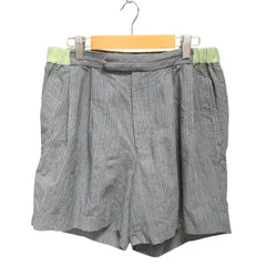 【送料無料】"Kolor" Pinstripe Wide Trouser Shorts  関連イメージワード： デザイナーズ ドメス ドメブラ ワイドショーツ グレー 膝上 ストライプ日本製 ツータック Hedmaynerのサムネイル