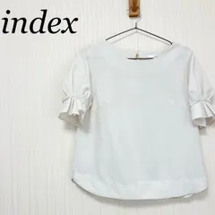 index インデックス 半袖 シャツ トップス ベージュ ホワイト 無地 バルーンのサムネイル