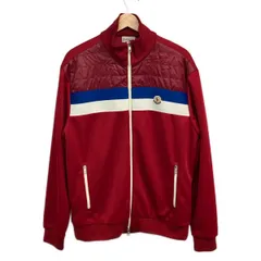MONCLER(モンクレール) ブルゾン サイズL メンズ美品  - レッド×白×ブルー 長袖/冬のサムネイル