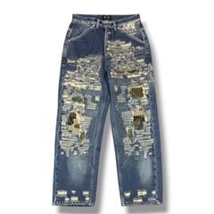 参考上代52800円 未使用 YOKE 25SS BLEACHED DENIM FRONT ZIP BLOUSON
