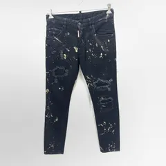 【中古】DSQUARED2 S30564 ペイントダメージデニムパンツ サイズ46 ブラック ディースクエアード[92]のサムネイル
