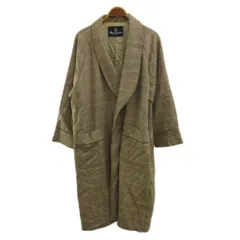 アクアスキュータム AQUASCUTUM ガウンコート ウール カシミヤ ベージュ チェック柄 ショールカラー 長袖 ロング丈 /PP ■ECC006のサムネイル