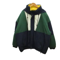 ビームス BEAMS マウンテンパーカー 中綿ブルゾン  S 紺 ネイビー 緑 グリーン 白 ホワイト 黄 イエロー フード付き 長袖 切り替えデザイン /SH ■ECC007のサムネイル