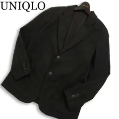 UNIQLO ユニクロ 秋冬★ コンフォート 2B ウールライク アンコン テーラード ジャケット Sz.M メンズのサムネイル