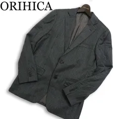 ORIHICA オリヒカ 秋冬★ カシミヤ混 ウール ツイード ヘリンボーン テーラード ジャケット Sz.M メンズのサムネイル