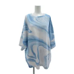 ハレ HARE 美品 オーバーサイズTシャツ カットソー ドロップショルダー F マーブル柄 ラウンドネック 半袖 /MXのサムネイル