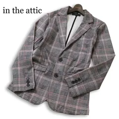in the attic インジアティック 通年★ グレンチェック アンコン スリム テーラード ジャケット ブレザー Sz.L メンズのサムネイル