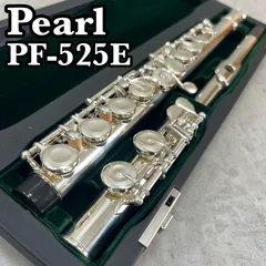 美品　パール　フルート　PF-525E　Eメカ搭載　リップ&ライザー銀製　シルバー　2023年購入品　木管楽器　Pearl　Flute　SILVERのサムネイル