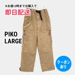 PIKO ピコ カーゴパンツ LARGE ベージュ フルレングス コットン 無地 ワイド・ルーズ ストレート レギュラー ウエストゴム・紐 メンズのサムネイル