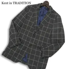 Kent in TRADITION ケント 秋冬 背抜き★ ウール ウィンドウペン チェック ブレザー テーラード ジャケット Sz.94A6 メンズのサムネイル