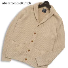 Abercrombie&Fitch アバクロンビー＆フィッチ 通年★ ショールカラー コットン ニット カーディガン Sz.S メンズのサムネイル