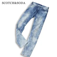 SCOTCH&SODA スコッチ&ソーダ 通年★ 【SKIM】 スリム ストレッチ USED加工 デニム パンツ ジーンズ Sz.29 メンズのサムネイル