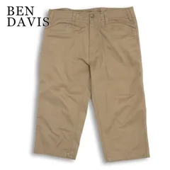 BEN DAVIS ベンデイビス 春夏★ 【Cropped Pant WHITE LINE】 ツイル ワーク クロップド チノ パンツ Sz.32 メンズのサムネイル