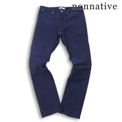 nonnative ノンネイティブ 通年★ ストレッチ ツイル スリム チノ パンツ 日本製 Sz.2 メンズ 紺 ネイビーのサムネイル