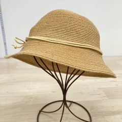 美品 タルティーヌエショコラ 麦わら帽子 54cm 1734-21020 ベージュ 麻/レーヨン ストローハット Tartine et Chocolat[OP00339]のサムネイル