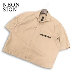NEON SIGN ネオンサイン 春夏★ 半袖 ビッグシルエット ショート丈 ワイド シャツ ジャケット 日本製 Sz.F メンズのサムネイル